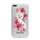 Personalised Westie Dog iPhone 7 Plus Bumper Case on Silver iPhone