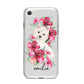 Personalised Westie Dog iPhone 8 Bumper Case on Silver iPhone