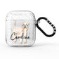 Personalised Wheaten Terrier AirPods Glitter Case