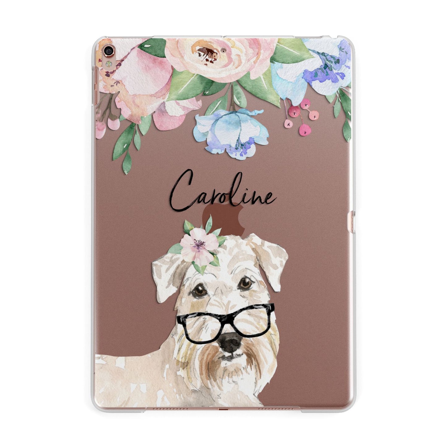 Personalised Wheaten Terrier Apple iPad Rose Gold Case