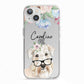 Personalised Wheaten Terrier iPhone 13 TPU Impact Case with White Edges