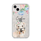Personalised Wheaten Terrier iPhone 14 Plus Glitter Tough Case Starlight