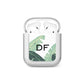 Personalised White Banana Leaf AirPods Case