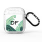 Personalised White Banana Leaf AirPods Glitter Case