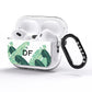 Personalised White Banana Leaf AirPods Pro Glitter Case Side Image