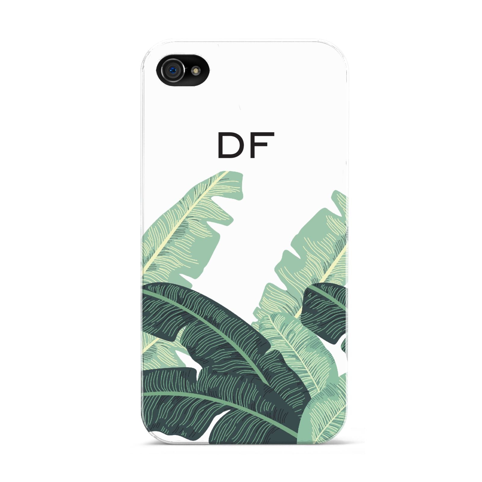 Personalised White Banana Leaf Apple iPhone 4s Case