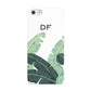 Personalised White Banana Leaf Apple iPhone 5 Case