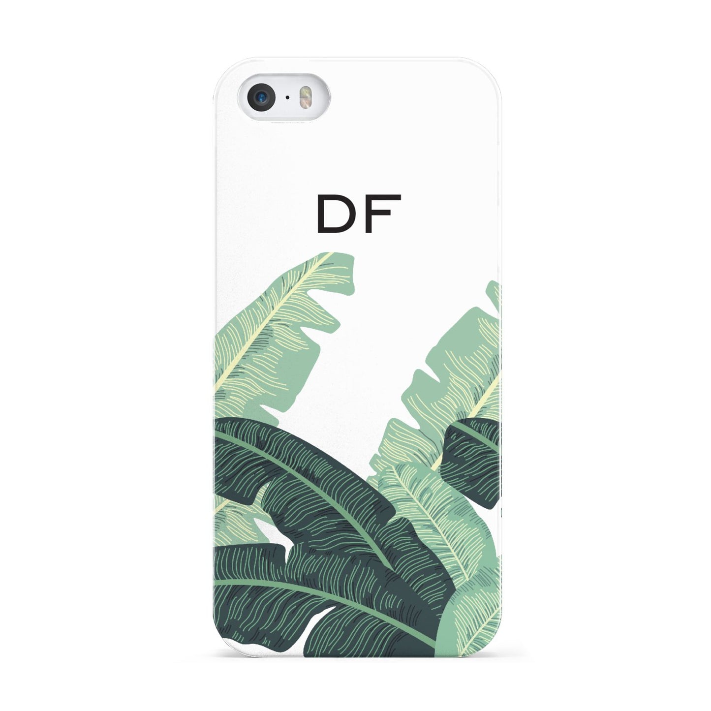 Personalised White Banana Leaf Apple iPhone 5 Case