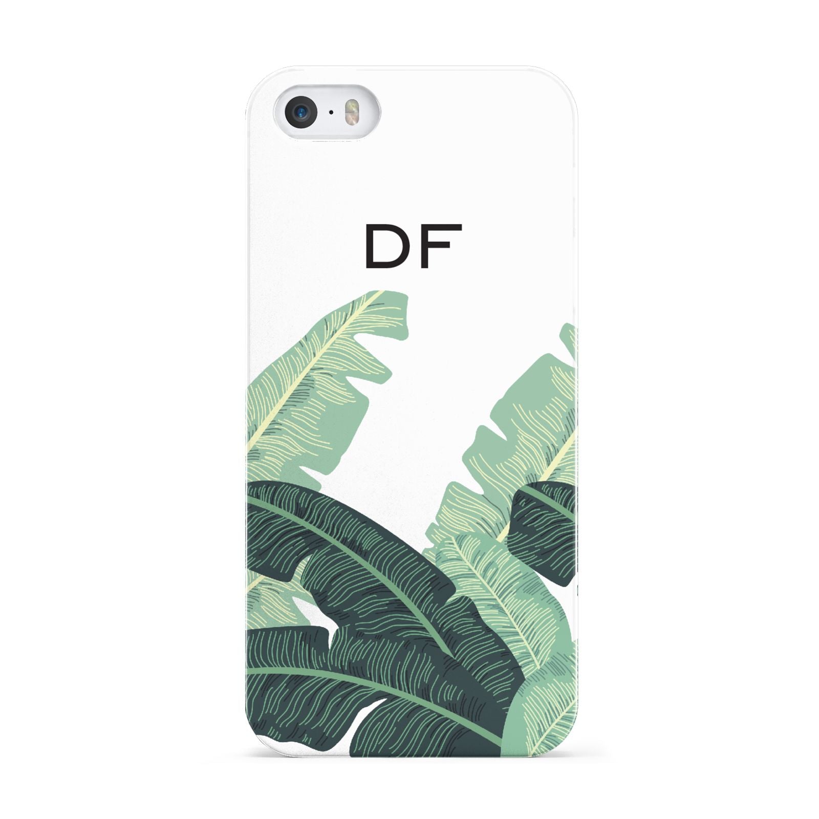 Personalised White Banana Leaf Apple iPhone 5 Case
