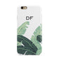 Personalised White Banana Leaf Apple iPhone 6 3D Tough Case