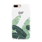 Personalised White Banana Leaf Apple iPhone 7 8 Plus 3D Tough Case