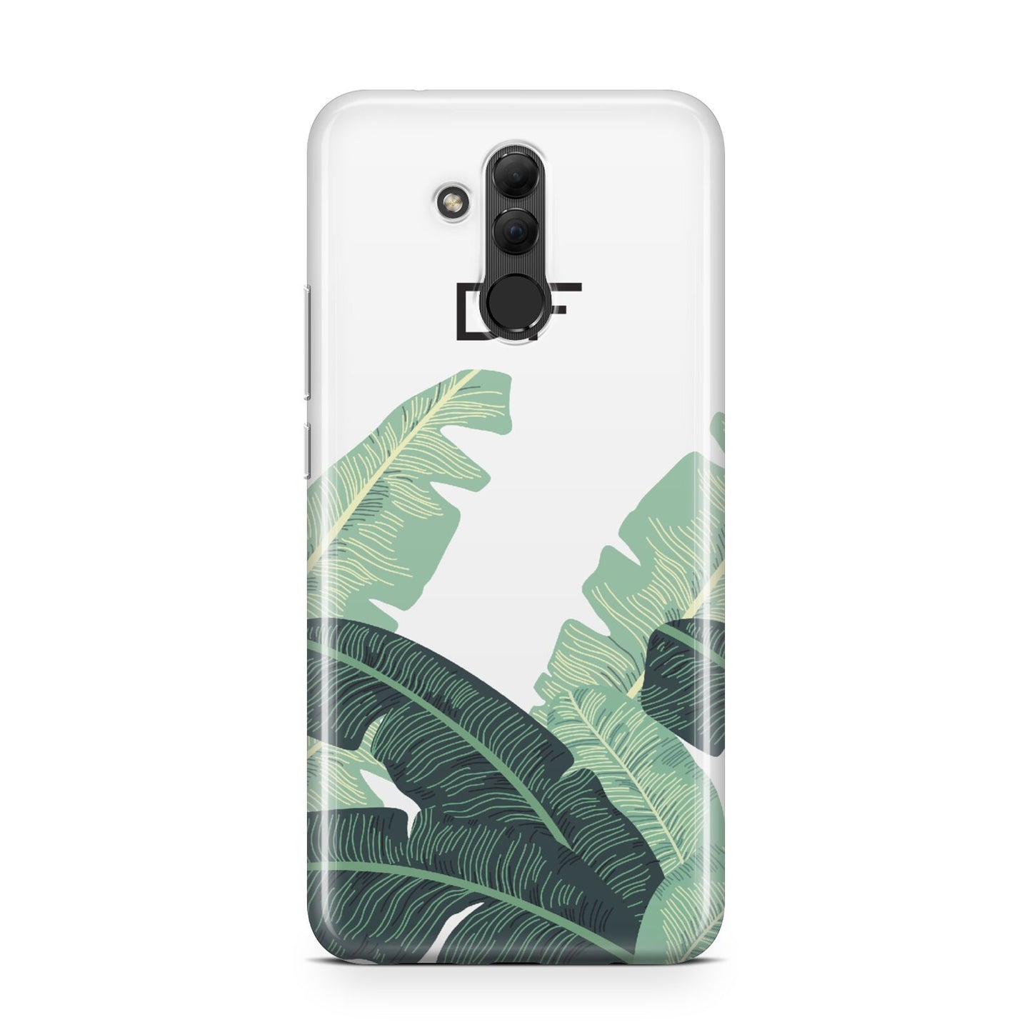 Personalised White Banana Leaf Huawei Mate 20 Lite