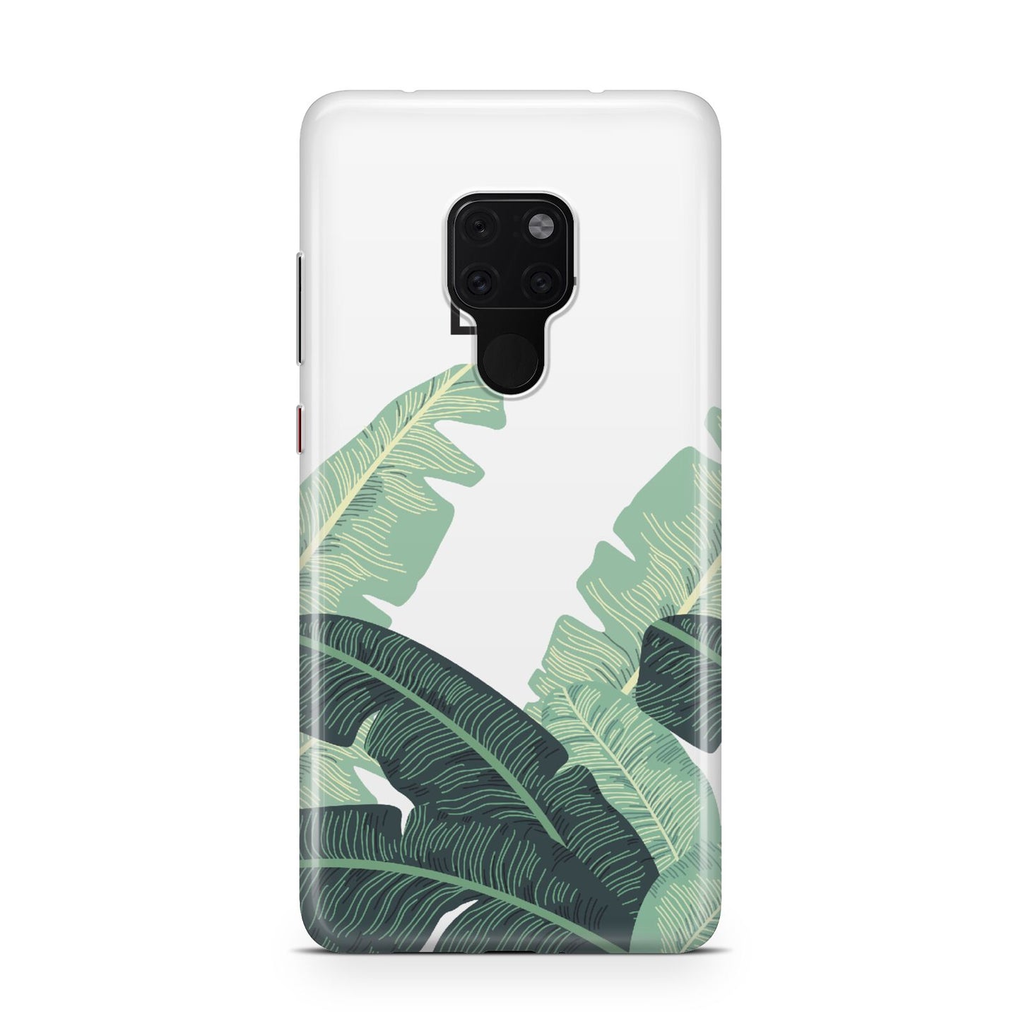 Personalised White Banana Leaf Huawei Mate 20 Phone Case