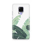 Personalised White Banana Leaf Huawei Mate 20X Phone Case