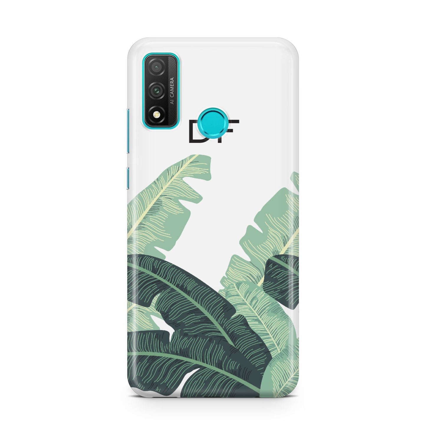 Personalised White Banana Leaf Huawei P Smart 2020