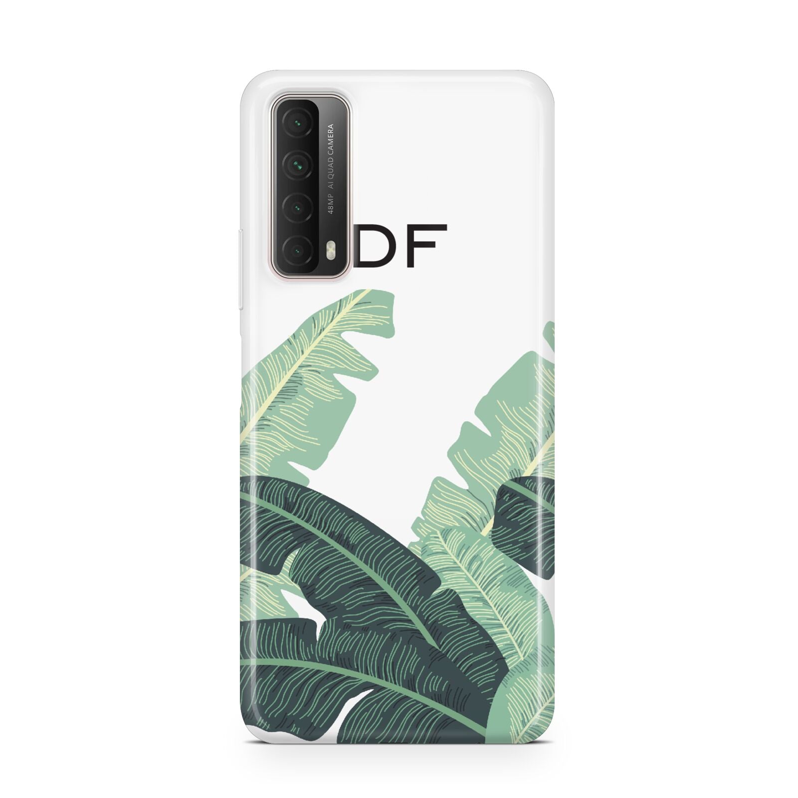 Personalised White Banana Leaf Huawei P Smart 2021