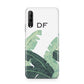Personalised White Banana Leaf Huawei P Smart Pro 2019