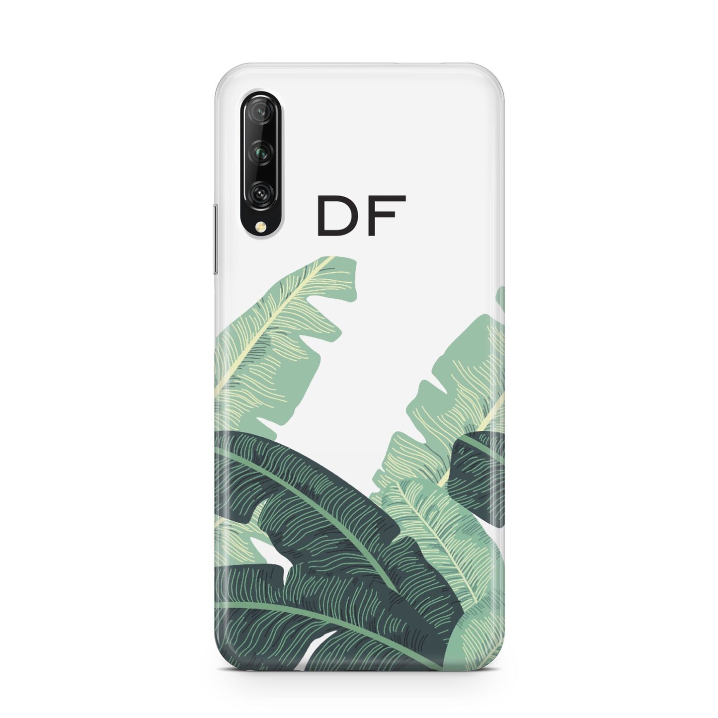 Personalised White Banana Leaf Huawei P Smart Pro 2019