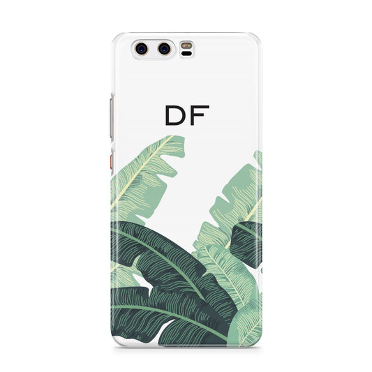 Personalised White Banana Leaf Huawei P10 Phone Case