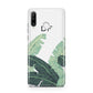 Personalised White Banana Leaf Huawei P30 Lite Phone Case