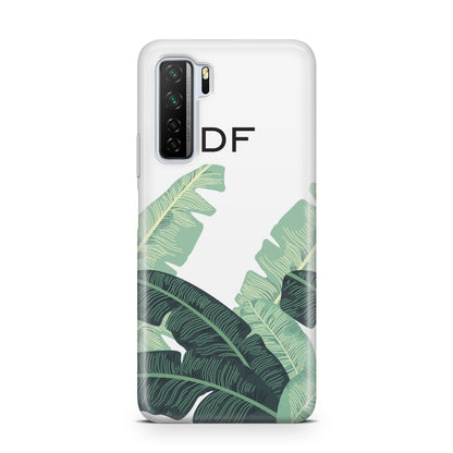Personalised White Banana Leaf Huawei P40 Lite 5G Phone Case