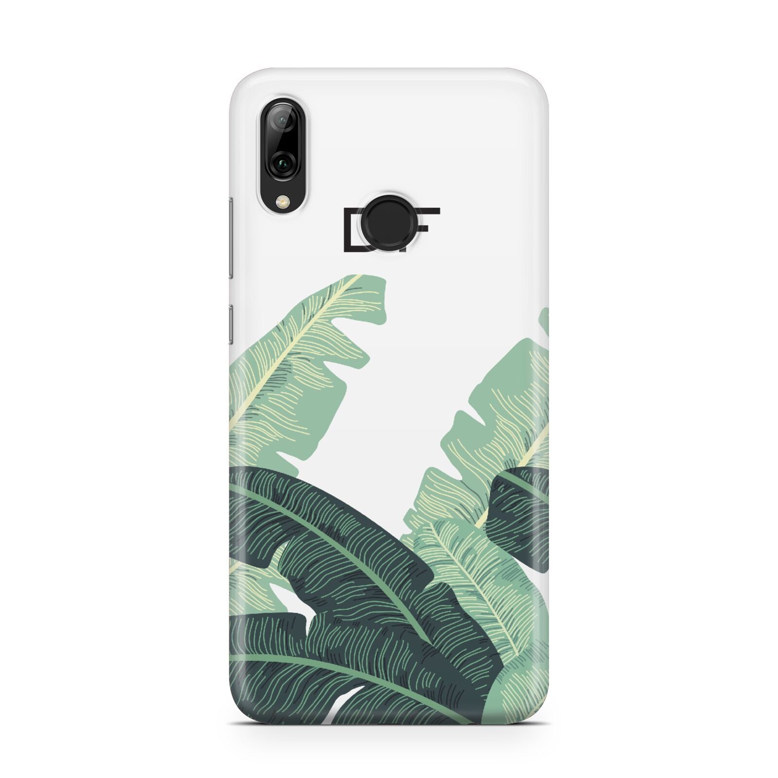 Personalised White Banana Leaf Huawei Y7 2019