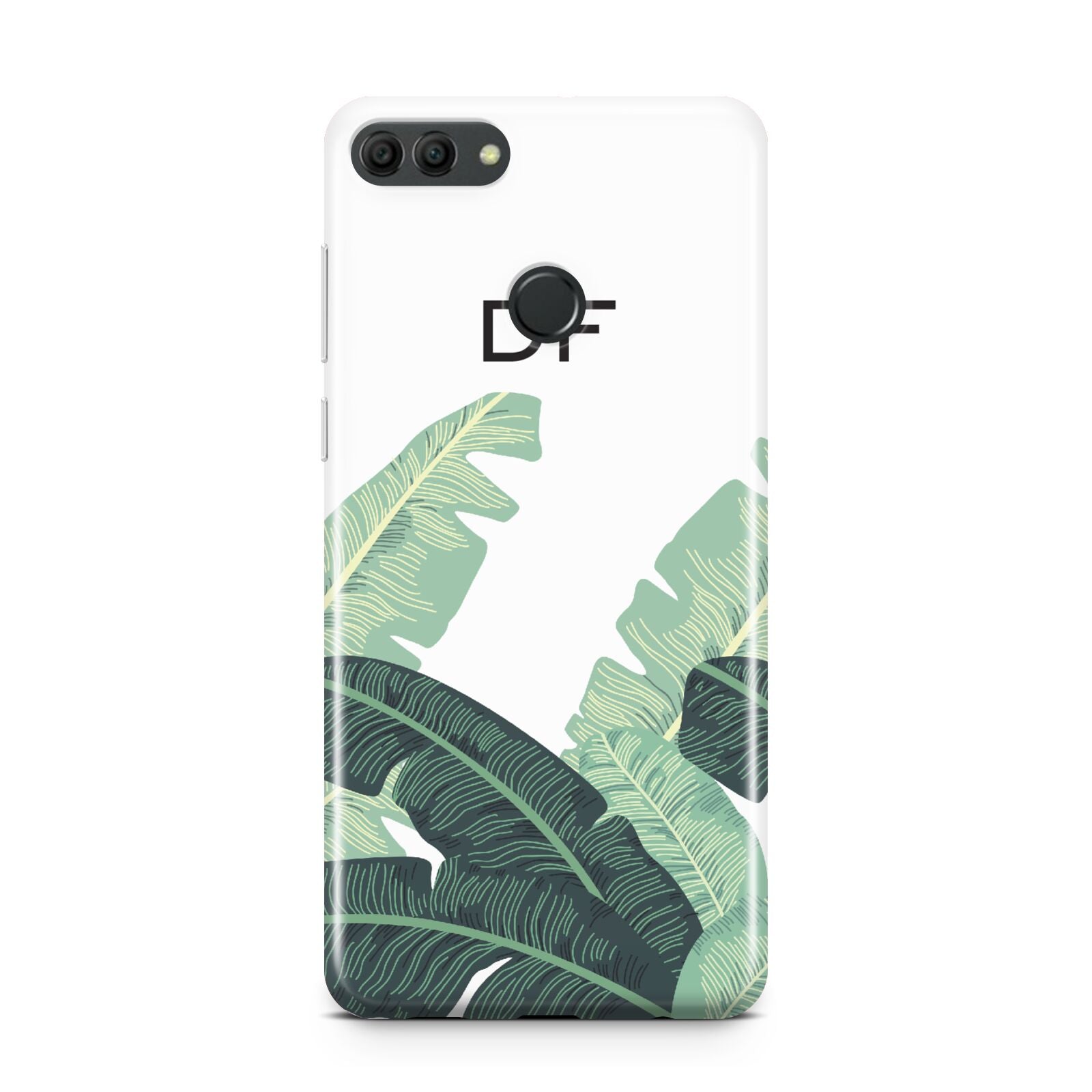 Personalised White Banana Leaf Huawei Y9 2018