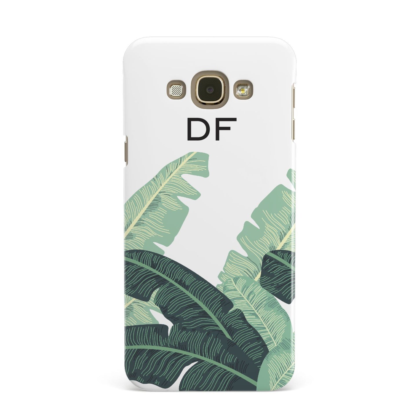 Personalised White Banana Leaf Samsung Galaxy A8 Case