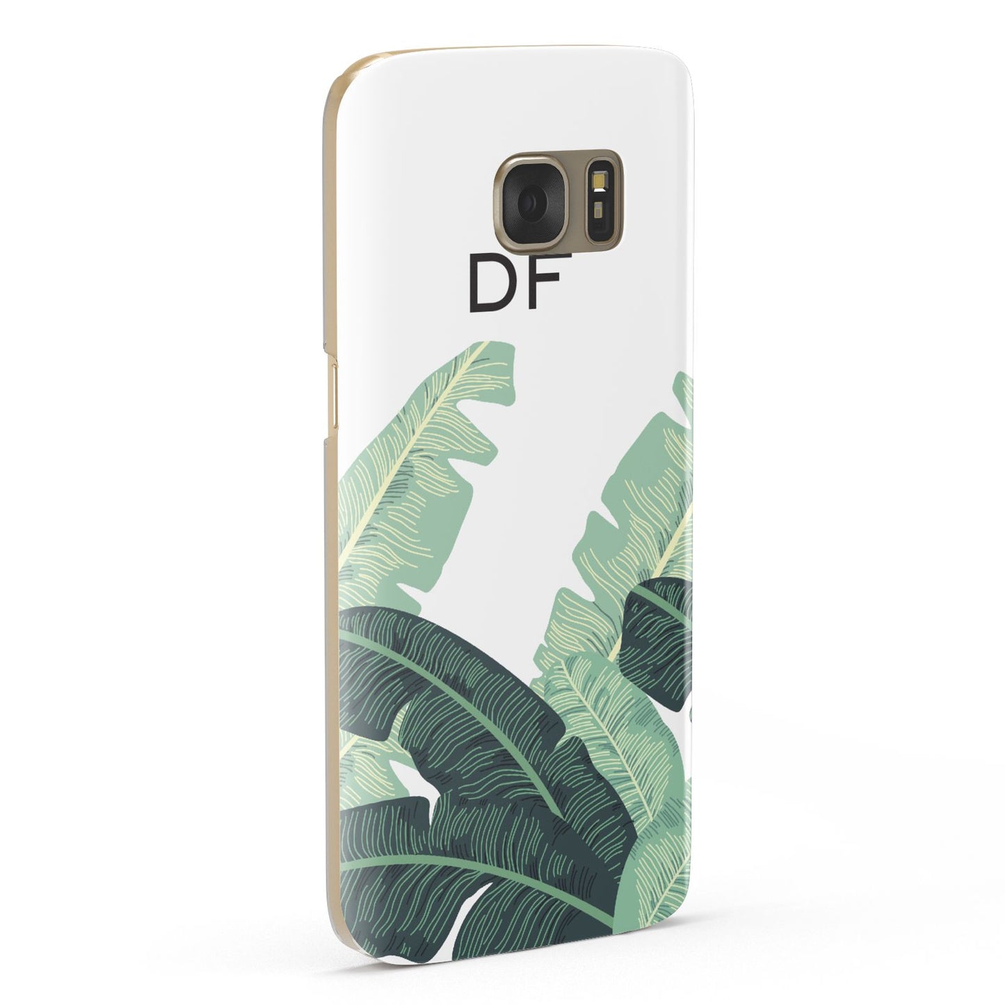 Personalised White Banana Leaf Samsung Galaxy Case Fourty Five Degrees