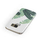 Personalised White Banana Leaf Samsung Galaxy Case Front Close Up