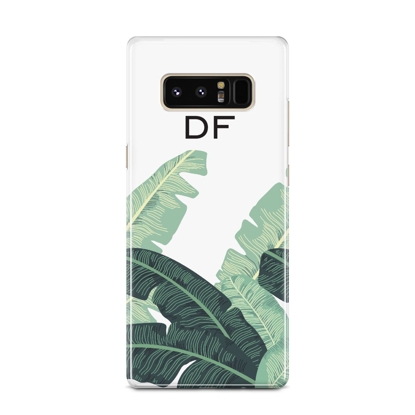 Personalised White Banana Leaf Samsung Galaxy Note 8 Case