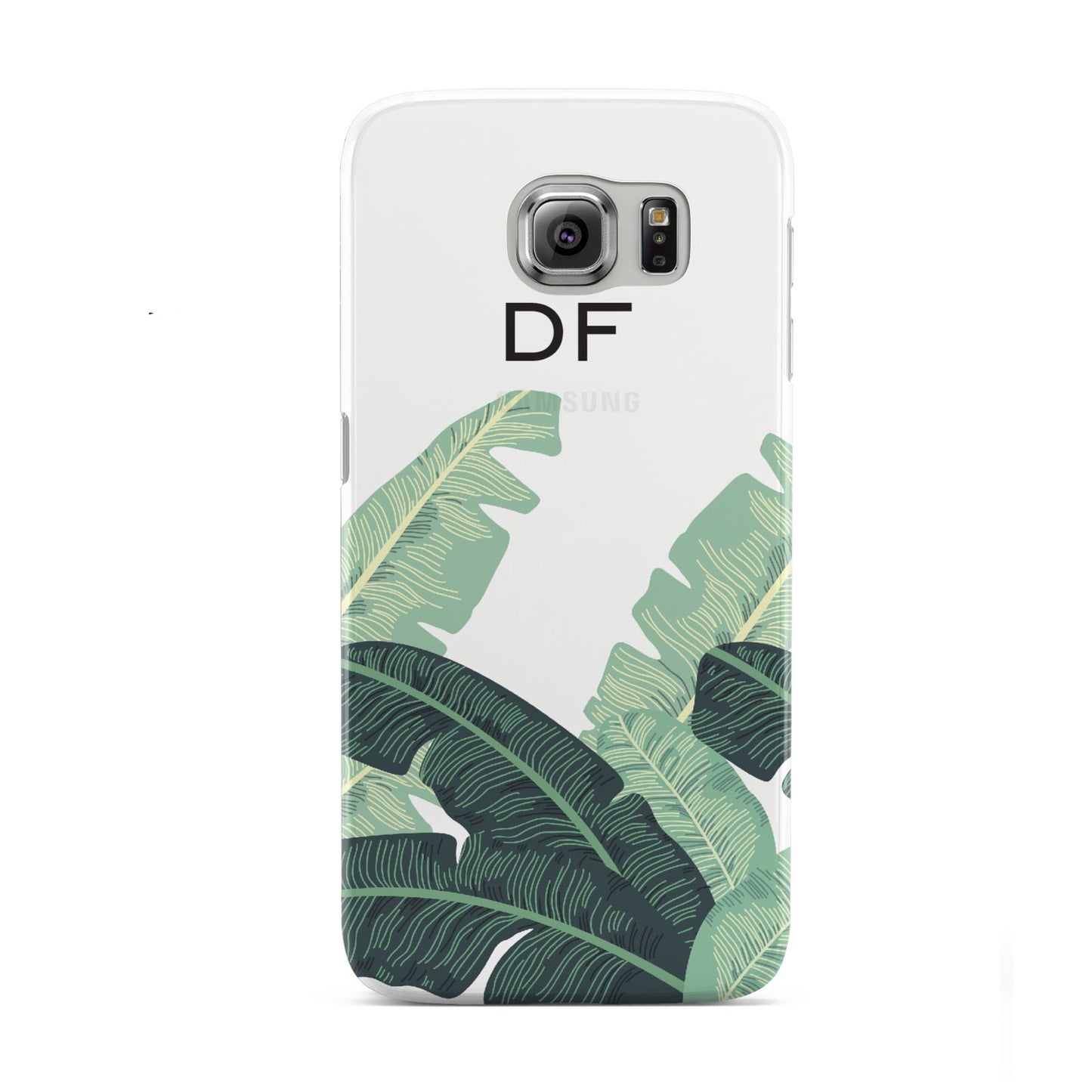 Personalised White Banana Leaf Samsung Galaxy S6 Case