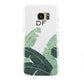 Personalised White Banana Leaf Samsung Galaxy S7 Edge Case