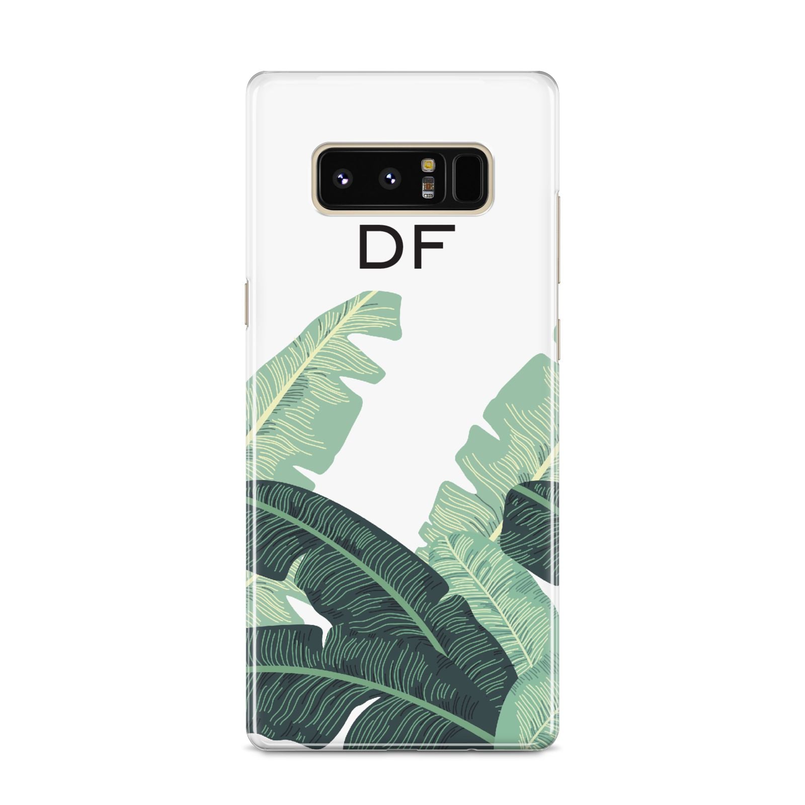 Personalised White Banana Leaf Samsung Galaxy S8 Case