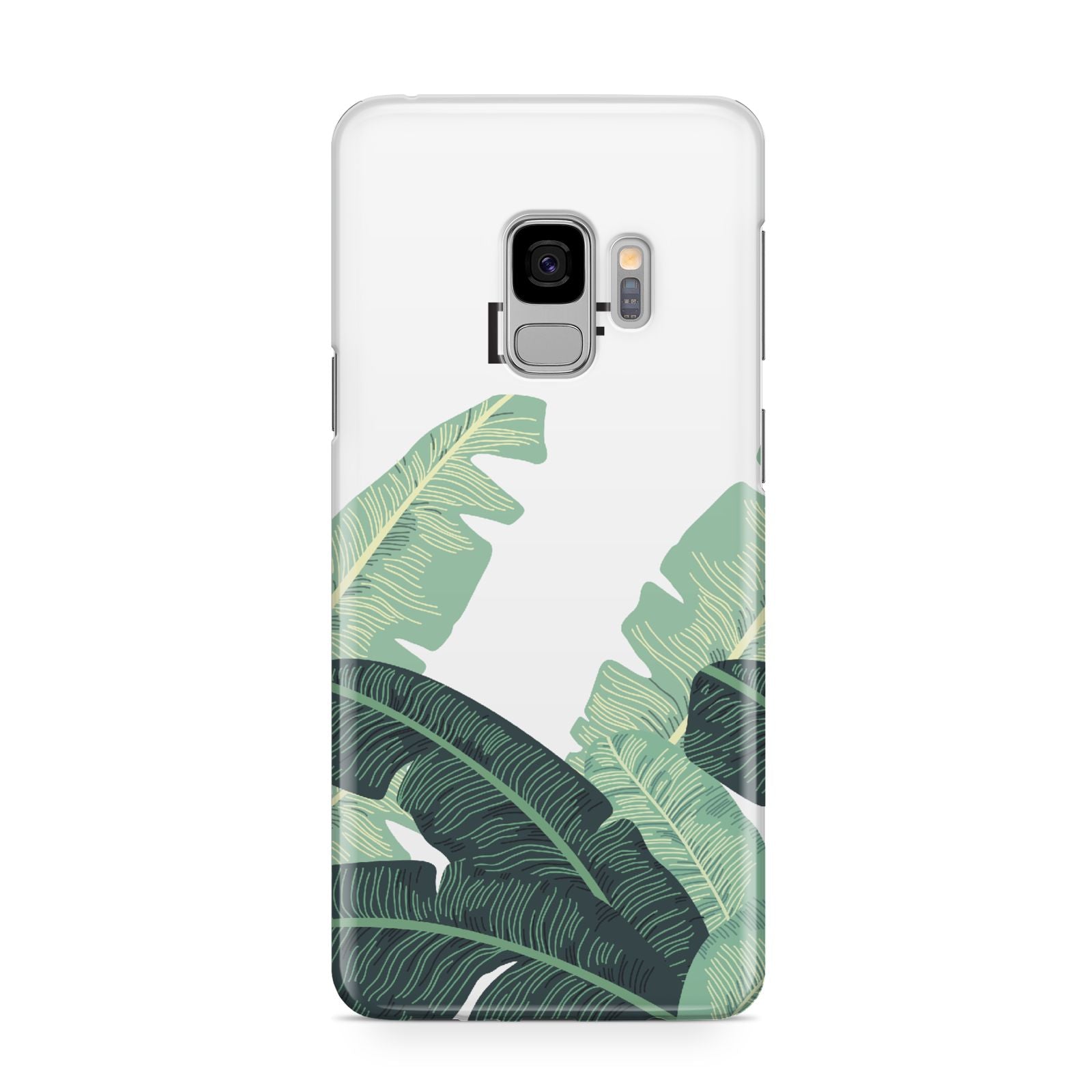 Personalised White Banana Leaf Samsung Galaxy S9 Case