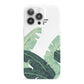 Personalised White Banana Leaf iPhone 13 Pro Full Wrap 3D Snap Case