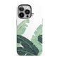 Personalised White Banana Leaf iPhone 13 Pro Full Wrap 3D Tough Case