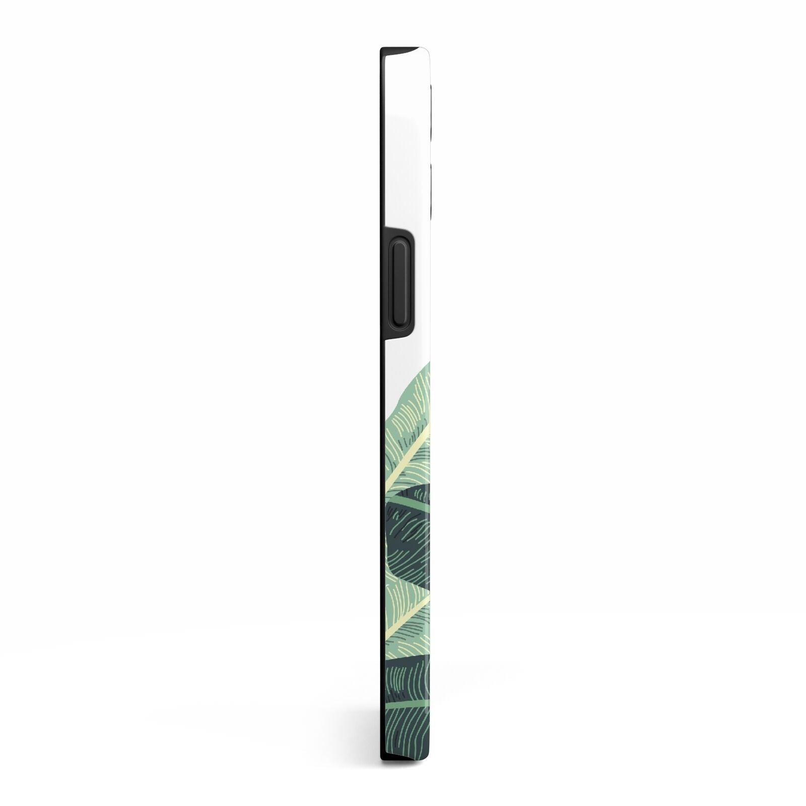 Personalised White Banana Leaf iPhone 13 Pro Max Side Image 3D Tough Case