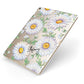 Personalised White Daisy Apple iPad Case on Gold iPad Side View