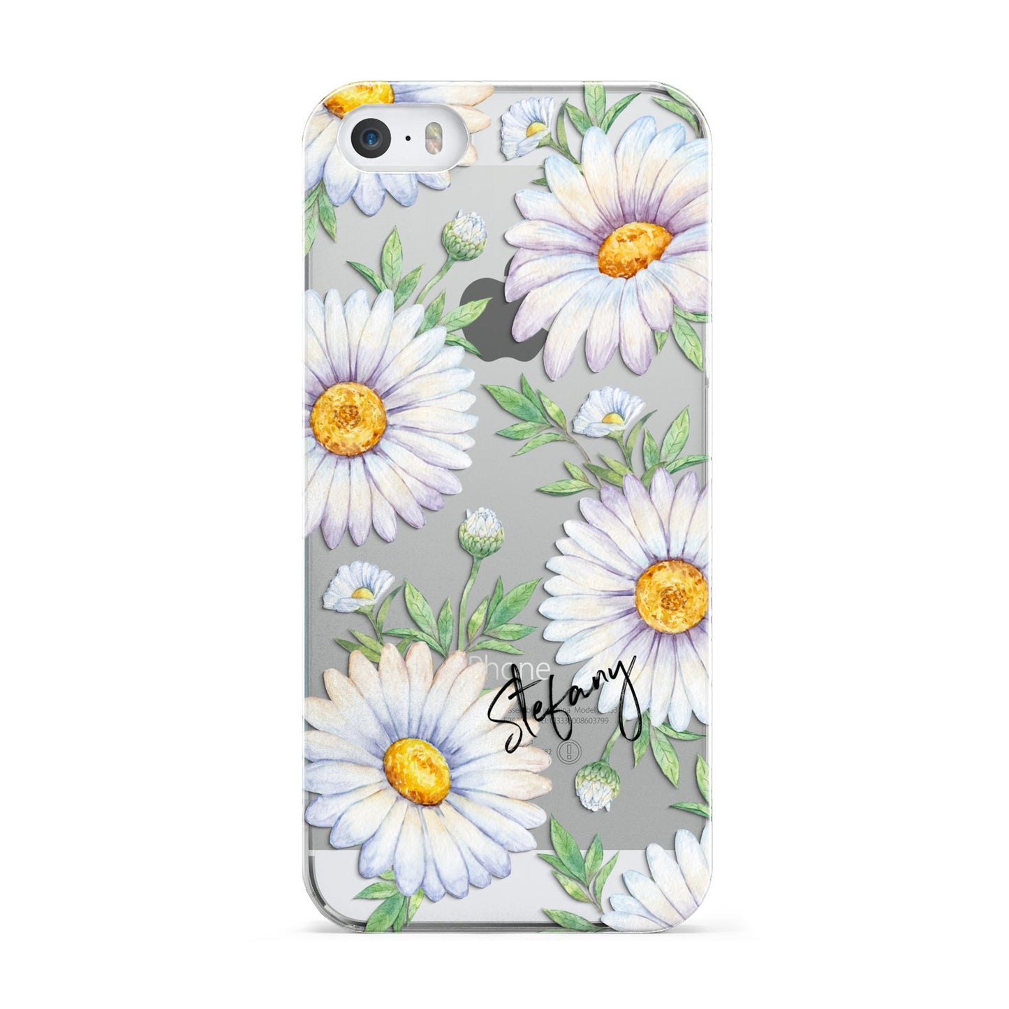 Personalised White Daisy Apple iPhone 5 Case