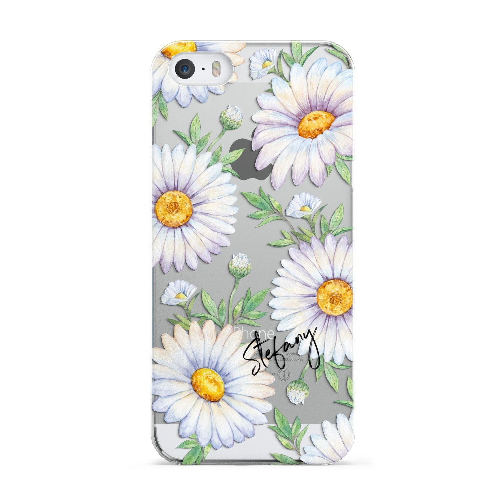 Personalised White Daisy Apple iPhone 5 Case