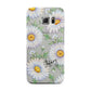 Personalised White Daisy Samsung Galaxy S6 Edge Case