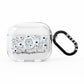 Personalised White Flower AirPods Clear Case 3rd Gen
