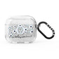 Personalised White Flower AirPods Glitter Case 3rd Gen