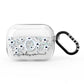 Personalised White Flower AirPods Pro Clear Case