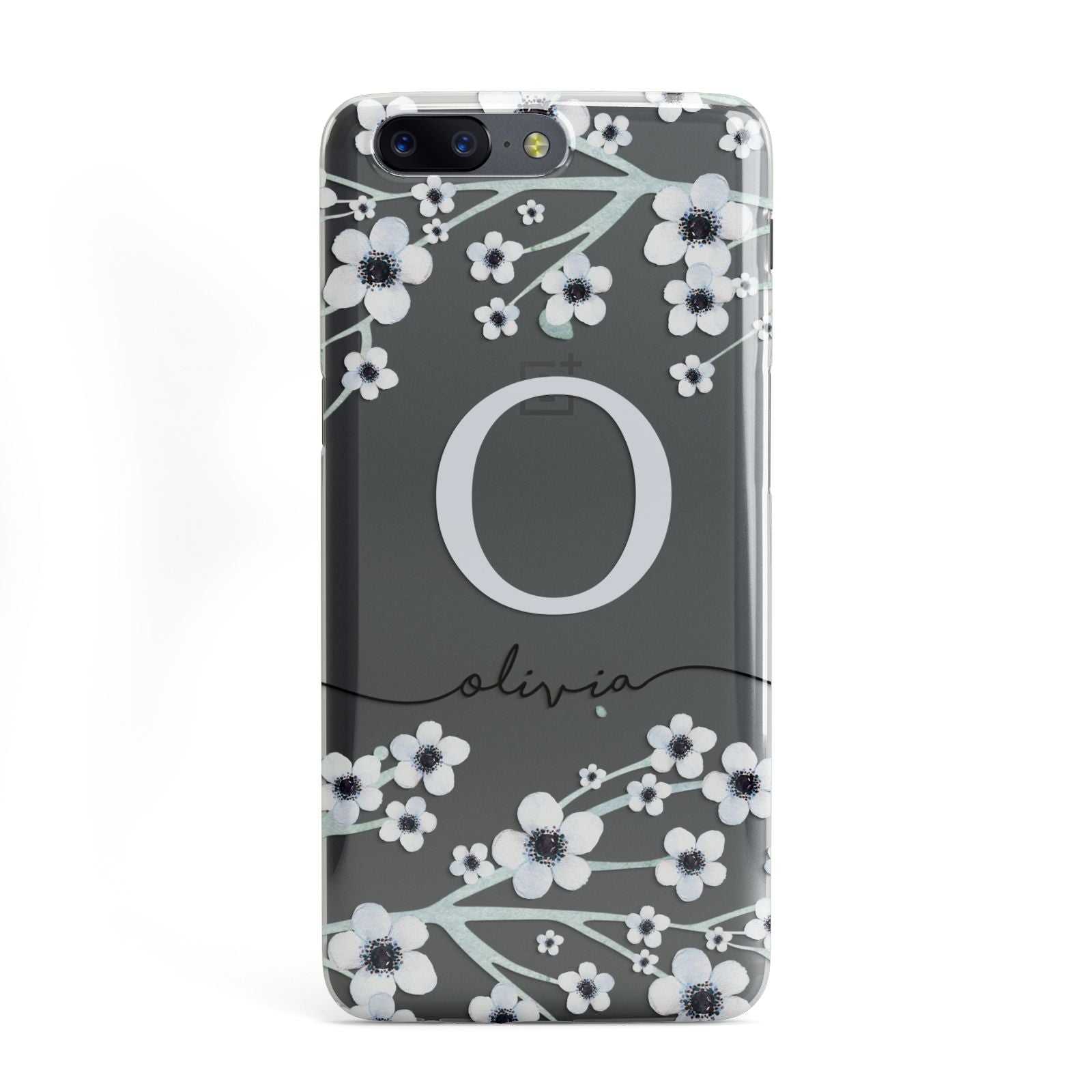 Personalised White Flower OnePlus Case