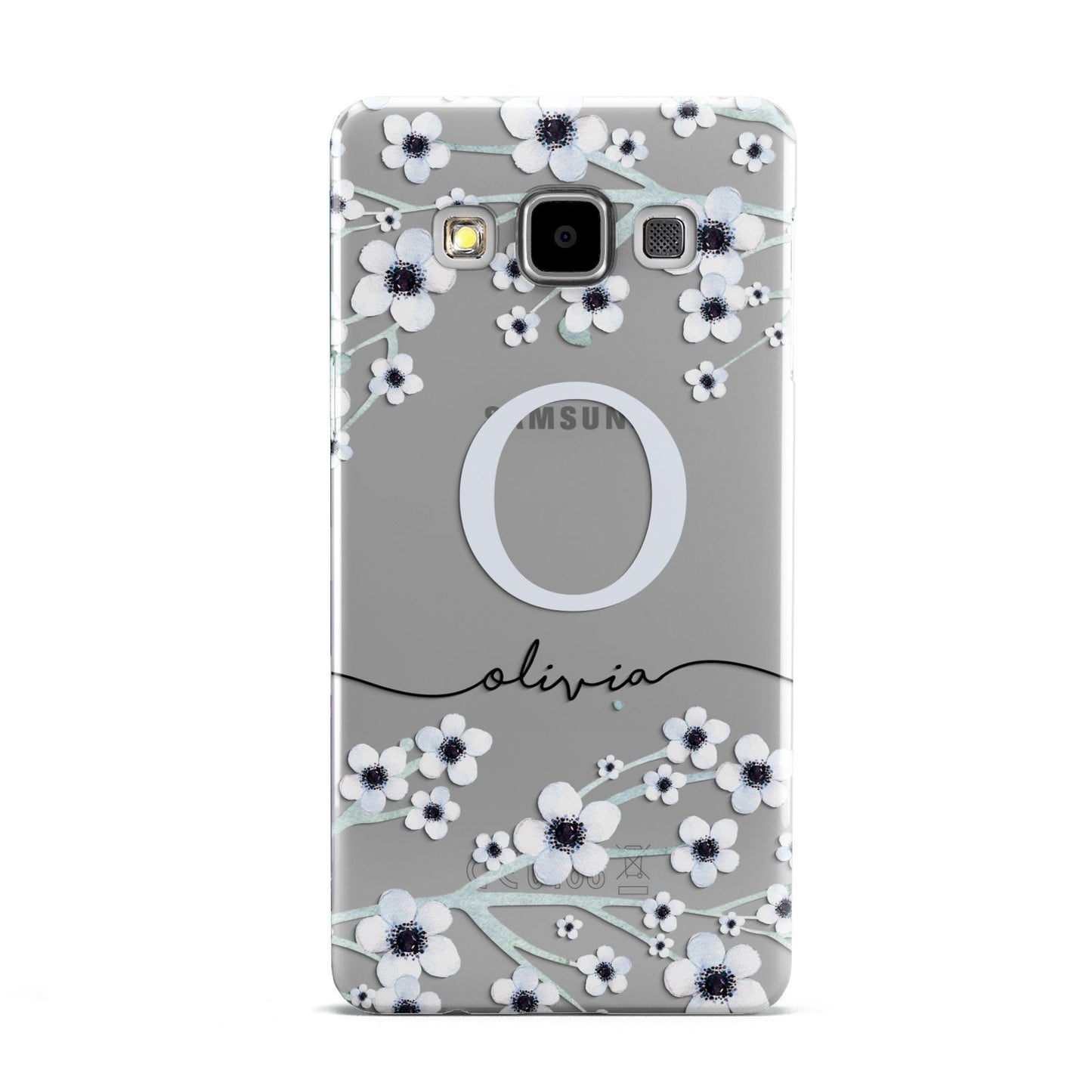 Personalised White Flower Samsung Galaxy A5 Case