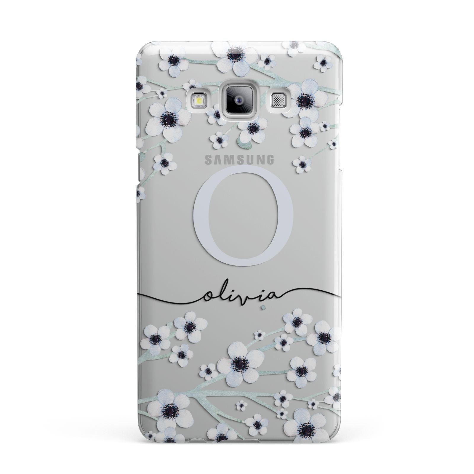 Personalised White Flower Samsung Galaxy A7 2015 Case