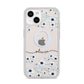 Personalised White Flower iPhone 14 Clear Tough Case Starlight