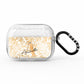 Personalised White Gold Cheetah AirPods Pro Glitter Case